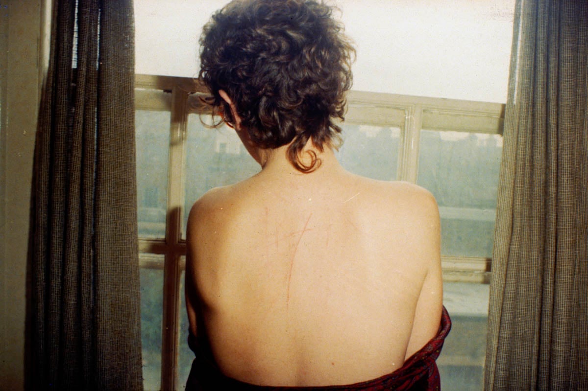 Self portrait with scratched back after sex (Photo courtesy of Nan Goldin)